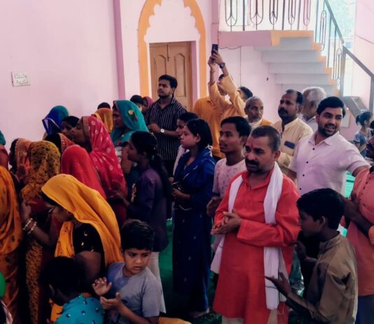 जमुनहा में राम नवमी पर श्री राम जन्मोत्सव:गायत्री शक्ति पीठ पर विहिप-बजरंग दल ने किया आयोजन