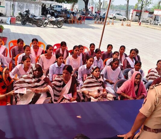 श्रावस्ती पुलिस ने चलाया मिशन शक्ति-5 अभियान:महिलाओं की सुरक्षा, सम्मान और सशक्तिकरण पर जागरूकता कार्यक्रम
