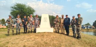 इंडो-नेपाल सीमा पर सुरक्षा व्यवस्था के दृष्टिगत पुलिस, SSB व नेपाल पुलिस की संयुक्त पेट्रोलिंग*