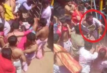 मंदिर में ही श्रद्धालुओं से भिड़े पुजारी, जमकर बरसे लात घुसे सिर पर फोड़ा नारियल, क्यों हुआ विवाद?