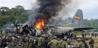 कोलंबिया में बड़ा हादसा, सैनिकों को ले जा रहा विमान टेकऑफ के वक्त हुआ क्रैश
