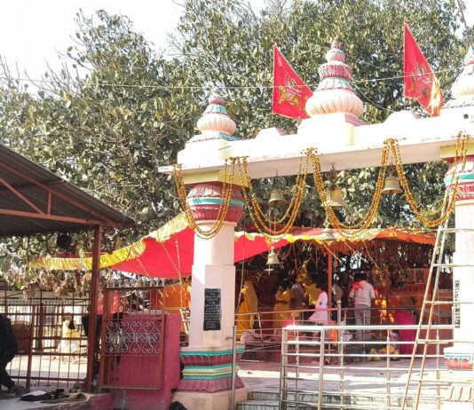 गालापुर महाकाली स्थान पर चैत्र नवमी पर उमड़ी भीड़:श्रद्धालुओं ने की विशेष पूजा-अर्चना, भंडारे का आयोजन