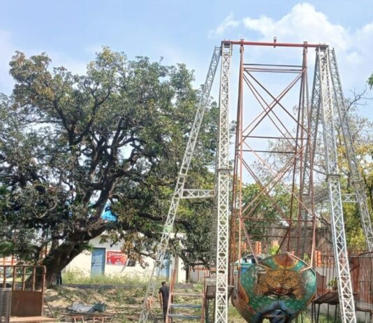 रामरेखा मंदिर पर 31 मार्च को लगेगा मेला:झूले और दुकानों से सजने लगा मेला परिसर, रामयुग से जुड़ी मान्यता