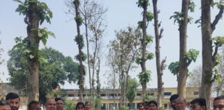 एनएसएस ने आयोजित किया नारी शक्ति वंदन कार्यक्रम:छात्र-छात्राओं ने पदयात्रा कर बनाई मानव श्रृंखला