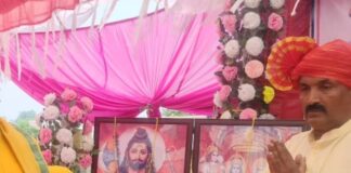 हरैया के किनौना चौराहे पर परशुराम जन्मोत्सव:भगवान परशुराम के जन्मोत्सव पर प्रसाद वितरण कार्यक्रम आयोजित