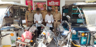 कृष्णानगर में वाहन चोरी गिरोह का भंडाफोड़, 2 आरोपी गिरफ्तार, 5 वाहन बरामद