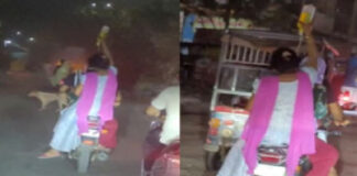 आगरा में स्वास्थ्य व्यवस्था की हकीकत उजागर, बाइक पर ड्रिप लगाकर मरीज को ले गए परिजन