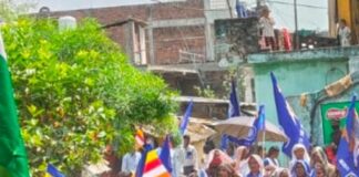 लक्ष्मीपुर में डॉ. अंबेडकर की 135वीं जयंती मनाई गई:भव्य झांकी और जुलूस में उमड़ा जनसैलाब, संघर्ष, सामाजिक योगदान को याद किया