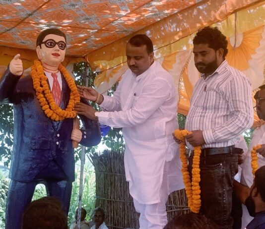 सिसवा में आंबेडकर जयंती मनाई गई:समानता, एकता और भाईचारे को बढ़ावा देने का संकल्प लिया