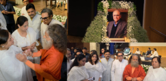 बलबीर पुंज को दी श्रद्धांजलि, स्वामी चिदानन्द सरस्वती ने किया भावपूर्ण स्मरण