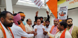 बजरंग दल का बड़ा प्रदर्शन, जिहादी मानसिकता एवं अवैध कब्जों के खिलाफ राष्ट्रपति को ज्ञापन