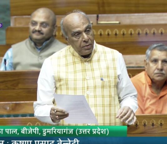 लोकसभा में सिद्धार्थनगर के पर्यटन विकास का मुद्दा उठा:सांसद जगदम्बिका पाल ने कपिलवस्तु क्षेत्र के विकास की मांग की