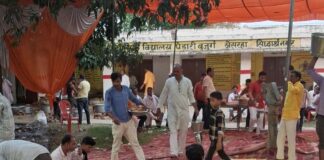 पेंडारी बुजुर्ग में गूंजा गायत्री मंत्र:108 बटुकों ने किया संगीतमय सुंदरकांड पाठ, 5 हजार श्रद्धालुओं ने छका प्रसाद