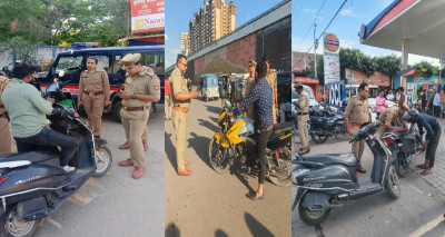 लखनऊ में ट्रैफिक पर सख्ती, 3 दिन में 5410 चालान और 293 वाहन सीज