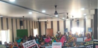 खेसरहा ब्लॉक में जन आक्रोश महिला महासभा:महिलाओं के अधिकारों और सुरक्षा पर विशाल रैली