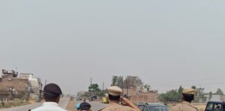 परतावल-गोरखपुर हाईवे पर चला विशेष स्पीड चेकिंग अभियान:तेज रफ्तार 8 वाहनों का चालान, एक वाहन सीज