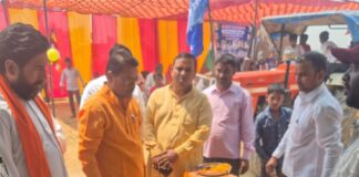 खानपुर में डॉ. अंबेडकर जयंती मनाई गई:प्रमुख प्रतिनिधि ने इंटरलॉकिंग सड़क का लोकार्पण किया