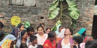 स्कूटी ने बाइक को मारी टक्कर, विवाहिता की मौत:ठूठीबारी में भरवलिया एसएसबी रोड पर हादसा; स्कूटी चालक घायल