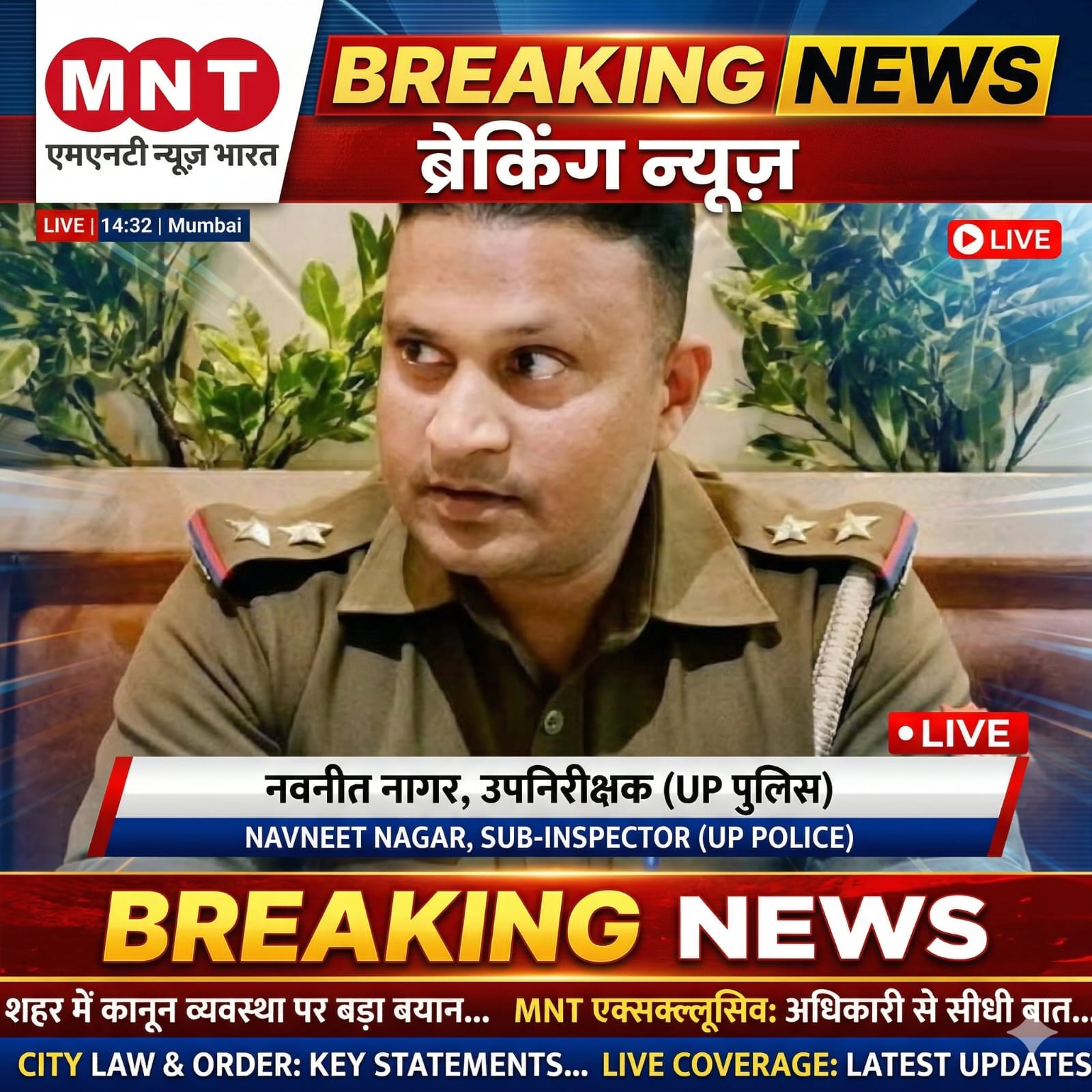 महराजगंज पुलिस में हड़कंप: कप्तान ने थानेदार नवनीत नागर को किया लाइन हाजिर, बिना बताए दर्ज किया था NDPS केस—अब नप गए साहब!