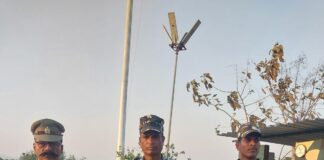 इंडो-नेपाल सीमा क्षेत्र में सुरक्षा व्यवस्था सुदृढ़ करने हेतु पुलिस व SSB की संयुक्त पैदल गश्त*