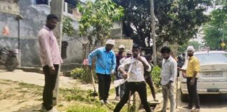 गणेशपुर वार्ड 8 में नाली सफाई अभियान शुरू:सभासद के प्रयास से जलभराव की समस्या का समाधान, बीमारियों से मिलेगी निजात