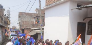 बाबा साहेब अंबेडकर की 135वीं जयंती मनाई गई:मिश्रौलिया में शोभायात्रा निकाली, सर्वसमाज ने लिया भाग