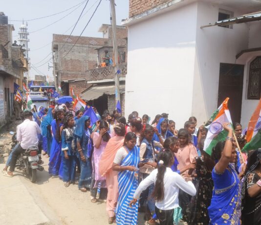 बाबा साहेब अंबेडकर की 135वीं जयंती मनाई गई:मिश्रौलिया में शोभायात्रा निकाली, सर्वसमाज ने लिया भाग