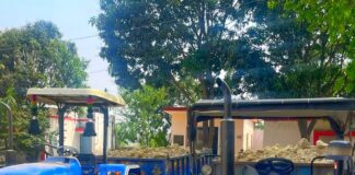 बस्ती में अवैध खनन: जेसीबी, दो ट्रैक्टर जब्त:वाल्टरगंज पुलिस ने भिटिया खुर्द गांव से पकड़ा