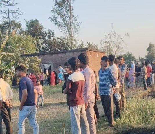 सिद्धार्थनगर में कई एकड़ गेहूं की फसल राख:जोगिया क्षेत्र के परसा-दत्तपुर गांव के सिवान में लगी आग