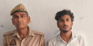 महिला को बहला फुसलाकर भगाने वाला आरोपी गिरफ्तार:बस्ती की सोनहा पुलिस ने रौता चौराहे से पकड़ा, पीड़िता भी बरामद