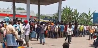 बहराइच में डीजल संकट, पंपों पर लंबी कतारें:किसान परेशान, प्रशासन ने संभाली व्यवस्था