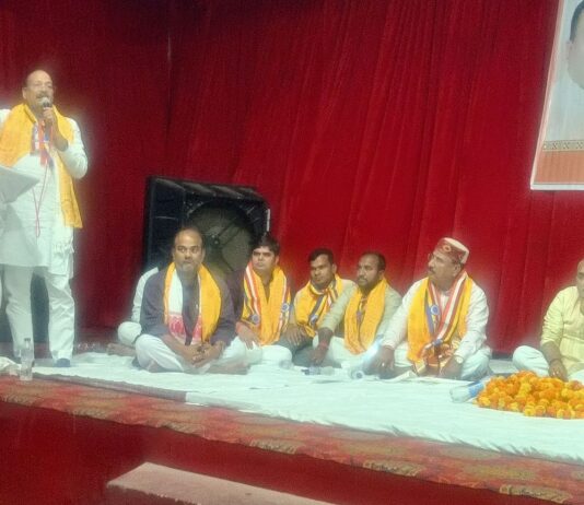 रुधौली में डॉ. अंबेडकर सम्मान गोष्ठी आयोजित:भाजपा नेताओं ने शोषित-वंचितों के सम्मान पर जोर दिया