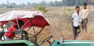 ट्रैक्टर-ट्रॉली पलटने से दो घायल:सिद्धार्थनगर के खेसरहा में नहर मार्ग पर हादसा