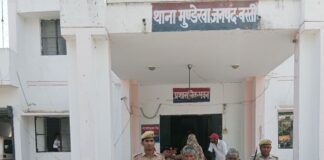 मुंडेरवा में शांति भंग के आरोप में 6 गिरफ्तार:सार्वजनिक स्थान पर उपद्रव रोकने के लिए पुलिस ने चालान किया