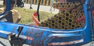 श्रावस्ती में टैम्पो पलटने से महिला की मौत, 6 घायल:शादी से लौटते समय महिला को बचाने में वाहन पलटा, तीन रेफर