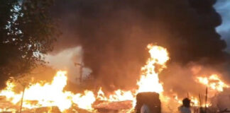 गुरुग्राम प्लास्टिक फैक्ट्री में आग का तांडव,शॉर्ट सर्किट से आग लगने की आशंका