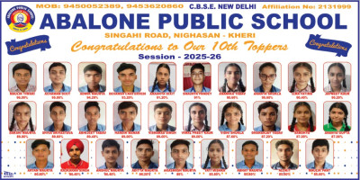 एब्लॉन पब्लिक स्कूल के छात्रों ने किया शानदार प्रदर्शन, 10वीं के परिणाम में लहराया परचम।