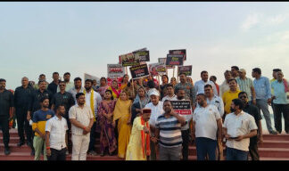 महिला आरक्षण बिल पर कांग्रेस के विरुद्ध महिलाओं ने प्रीति उमर के नेतृत्व में निकला मार्च
