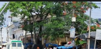 जमुनहा ब्लॉक मुख्यालय की सड़क बदहाल:मल्हीपुर बाजार और अस्पताल को जोड़ने वाली सड़क पर गड्ढे