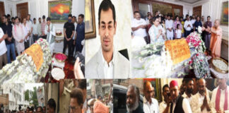 प्रतीक का निधन,सीएम याेगी समेत तमाम राजनेताओं ने आवास पर पहुंच कर दी श्रद्धांजलि