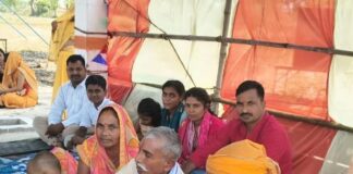 बस्ती के जददूपुर में अखण्ड रामायण पाठ संपन्न:काली माता मंदिर पर हवन पूजन के बाद भंडारा