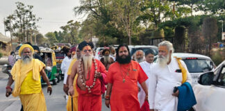 सिंहस्थ की तैयारियों और प्रशासनिक व्यवस्थाओं का जायजा लेते अखिल भारतीय खालसा परिषद के अध्यक्ष