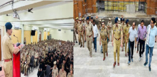 गाजियाबाद में डीजी पीएसी आलोक सिंह का निरीक्षण, जवानों को सोशल मीडिया पॉलिसी और अर्बन नक्सलवाद पर किया सतर्क