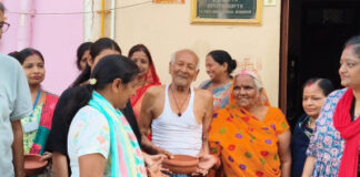महिला शाखा तुलसी बना भीषण गर्मी में पक्षियों के लिए सहारा, चलाया जल संरक्षण अभियान