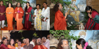 अभिनेत्री संचिता शेट्टी ने परमार्थ निकेतन पहुंचकर स्वामी चिदानन्द से की मुलाकात