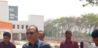 नव निर्मित थाना बस्ती का महाप्रबंधक ने किया औचक निरीक्षण:निर्माण कार्य देख समय पर पूरा कर सौंपने का दिया निर्देश