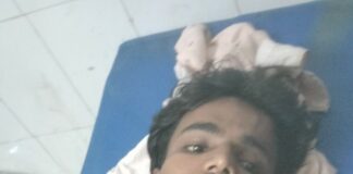 बरगदवा-धनौरा मार्ग पर हादसा, चार बच्चे घायल:इलाज के लिए मेडिकल कॉलेज रेफर किया गया