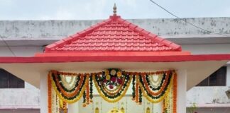 डायट बस्ती में मां सरस्वती प्रतिमा का अनावरण:वैदिक मंत्रोच्चार के साथ प्राण प्रतिष्ठा, भक्तिमय रहा परिसर