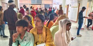 कप्तानगंज CHC में रोज कट रहे 200 OPD पर्चे:बदलते मौसम की वजह से खांसी-जुकाम के मरीजों में इजाफा, पानी उबालकर पीने का सुझाव