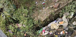 मिठौरा के नक्शा बक्सा गांव में नालियों में जमा कचरा:गंदगी और दुर्गंध से ग्रामीणों का जीना मुश्किल, बीमारियों का खतरा बढ़ा